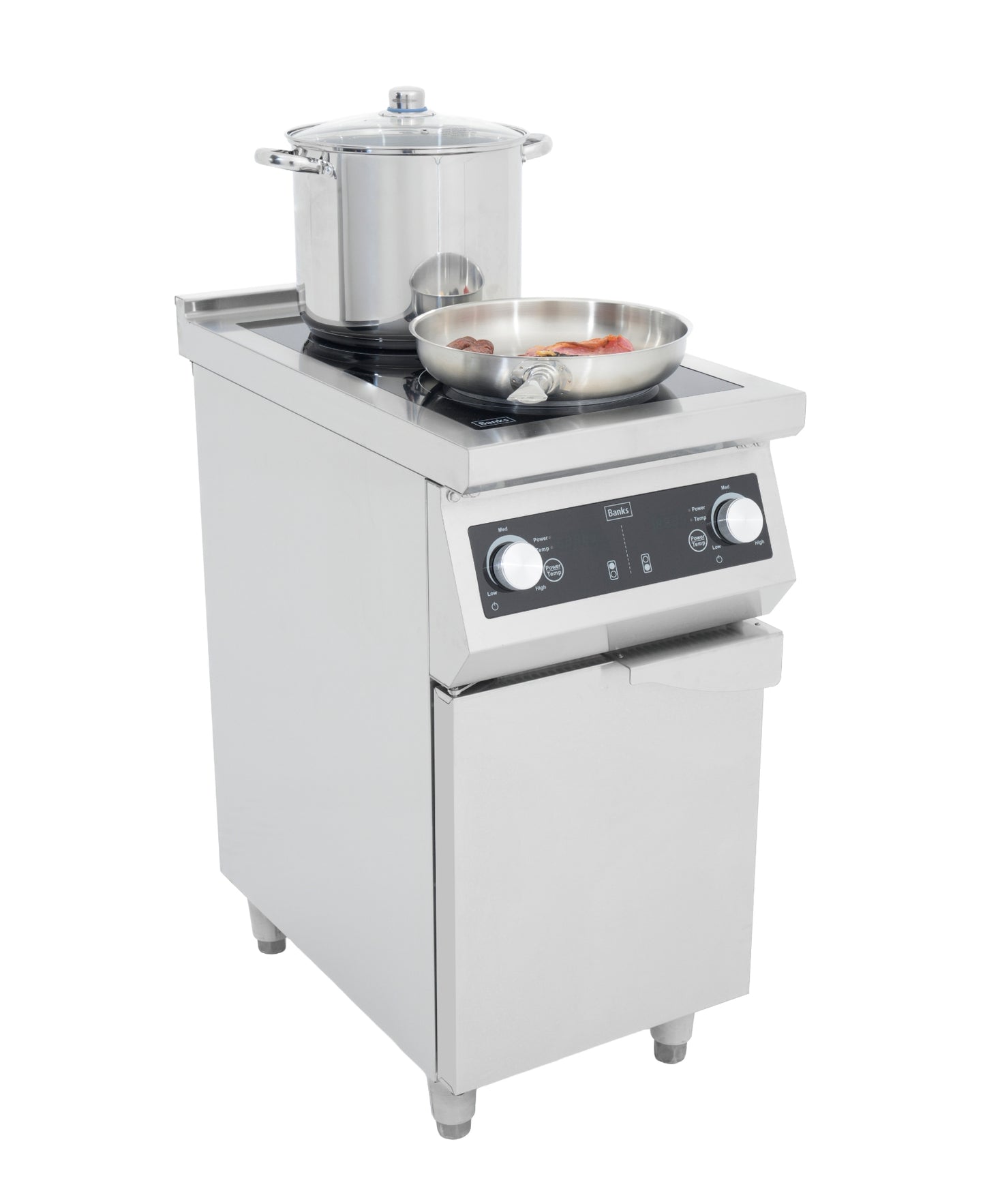 Banks D4070FS2 Freestanding 2 Burner Induction Cooker 400*700*870MM 3 PHASE