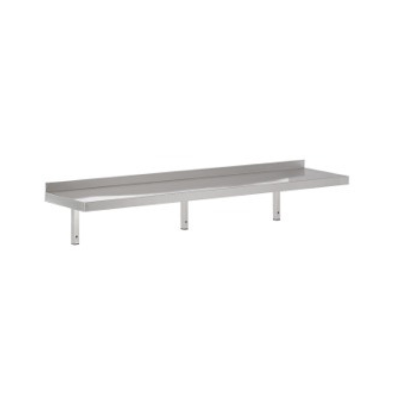 300 SS WALL SHELVES 2400 INCL. BRACKETS SKU 7455.0660 All Stop Trading