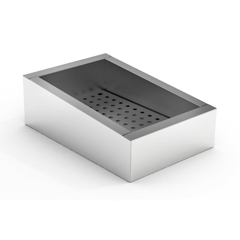 CRUSHED ICE BIN INCLINE 1/1 GN AISI 304 DRAIN ON THE OPERATING SIDE SKU 7013.2780