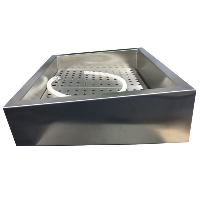 CRUSHED ICE BIN INCLINE 1/1 GN AISI 304 DRAIN ON THE OPERATING SIDE SKU 7013.2780