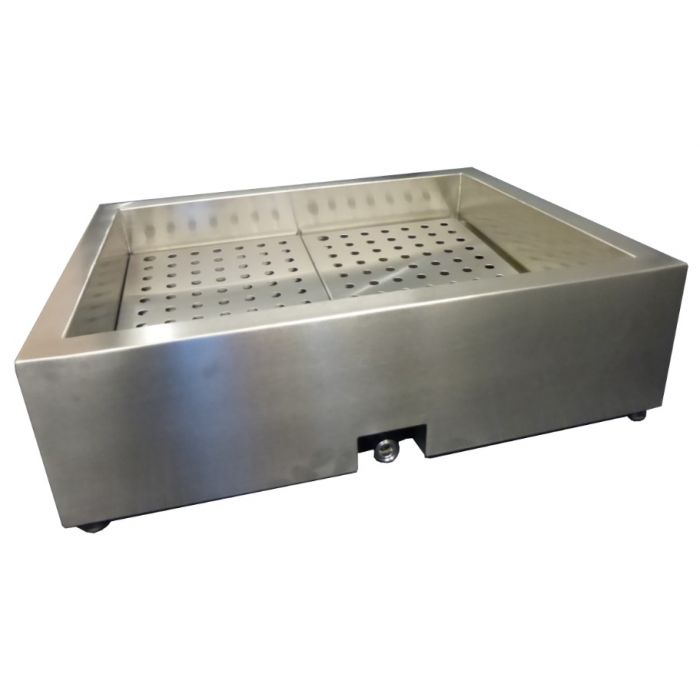 CRUSHED ICE BIN INCLINE 1/1 GN AISI 304 DRAIN ON THE OPERATING SIDE SKU 7013.2780