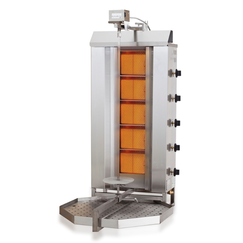 GYROS GRILL GAS MOTOR ON TOP 5 HEATING ZONES SKU 7049.0015 All Stop Trading