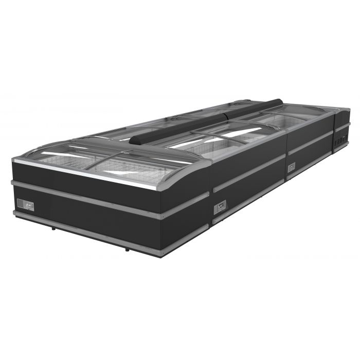SUPERMARKET CHEST FREEZER BLACK 1880 AUTOMATIC DEFROST SKU 7072.0100 All Stop Trading