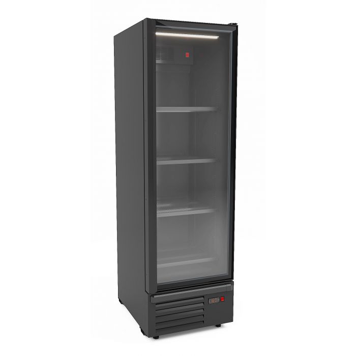 REFRIGERATOR 1 GLASS DOOR BLACK 550L - SKU 7072.1100 All Stop Trading