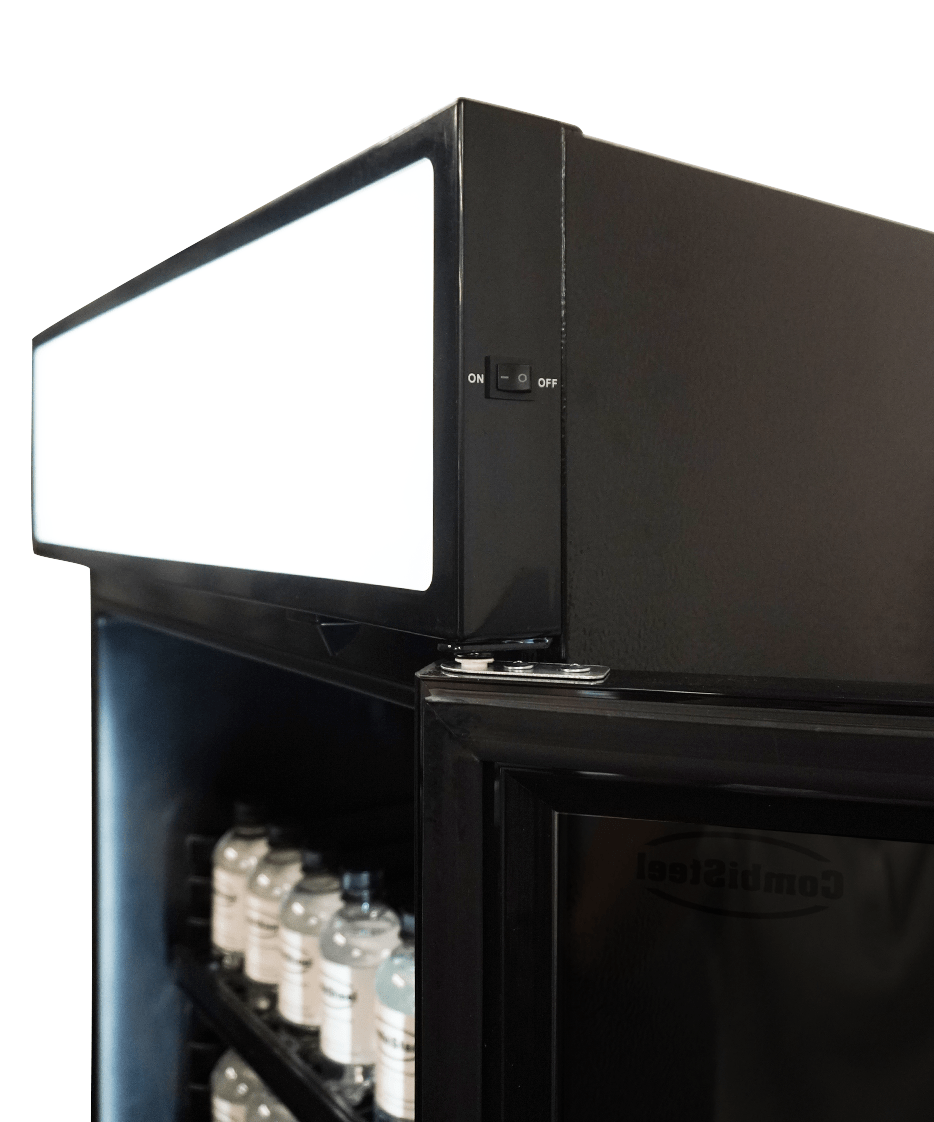 refrigerator-1-glass-door-black-with-light-box-sve-450-blc