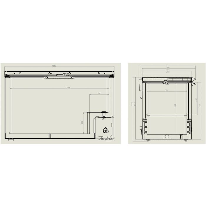 CHEST FREEZER SS COVER 407 L SKU 7151.1110 All Stop Trading