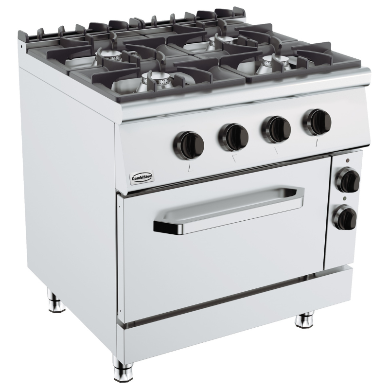 BASE 900 GAS STOVE 4 BU. WITH ELECTRIC OVEN SKU 7178.3020 All Stop Trading