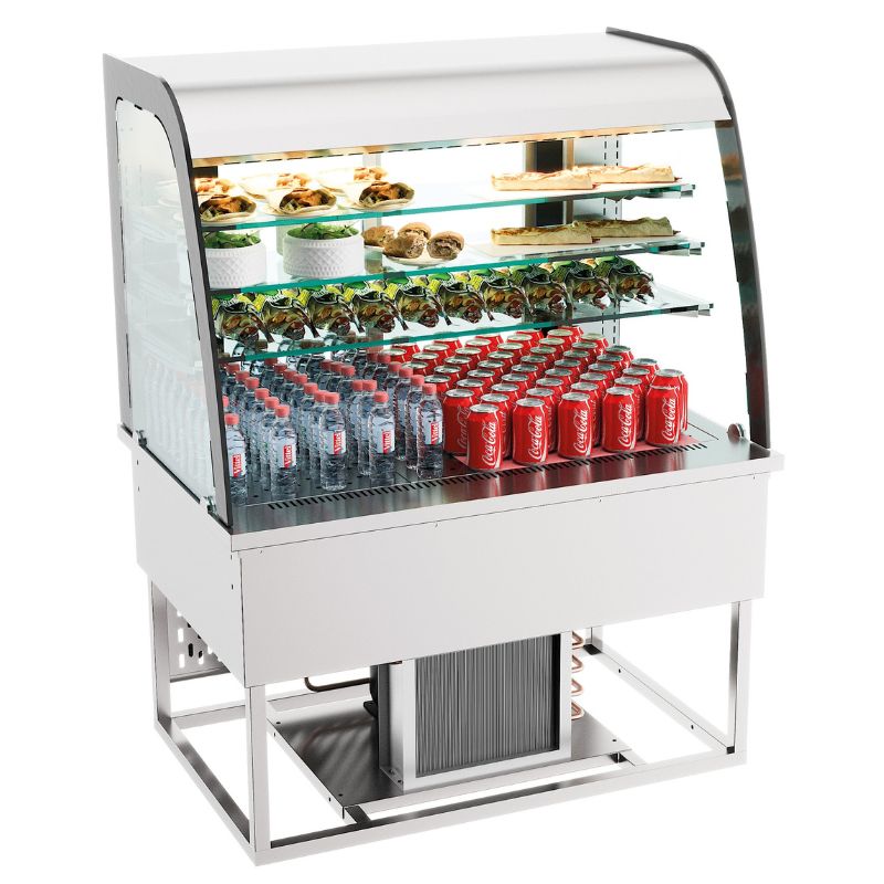DROP-IN REFRIGERATED DISPLAY 140L OPEN FRONT SKU 7178.2010 All Stop Trading
