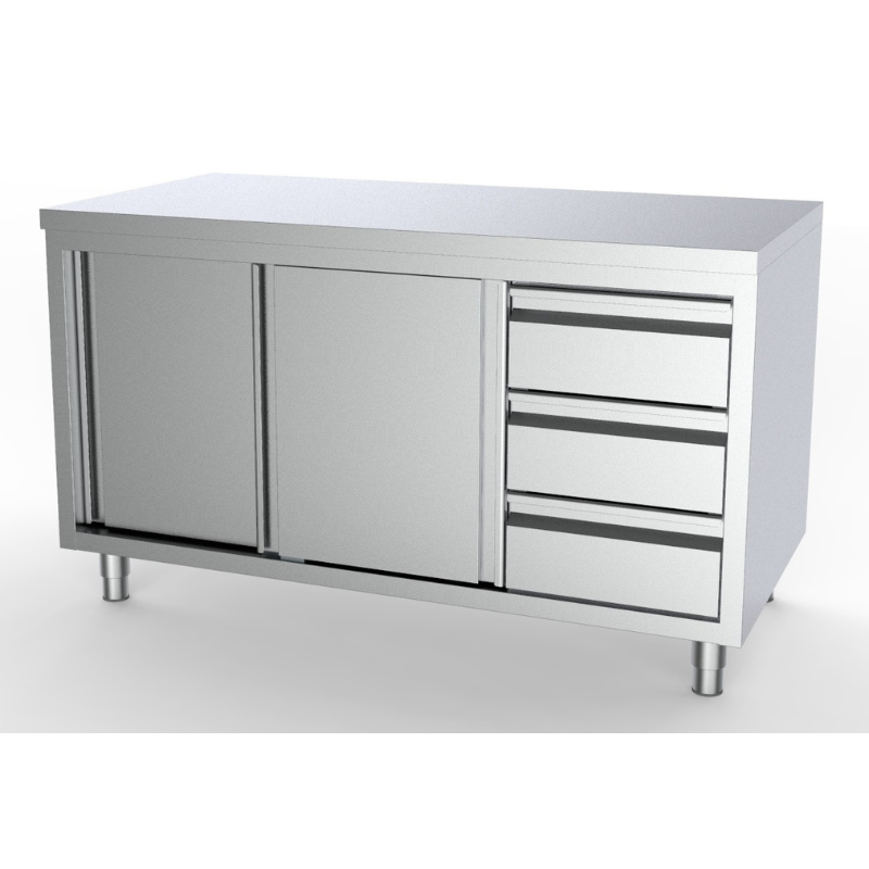 700 WORKTABLE SLIDING DOORS DRAWERS RIGHT 2000 SKU 7333.0262 All Stop Trading