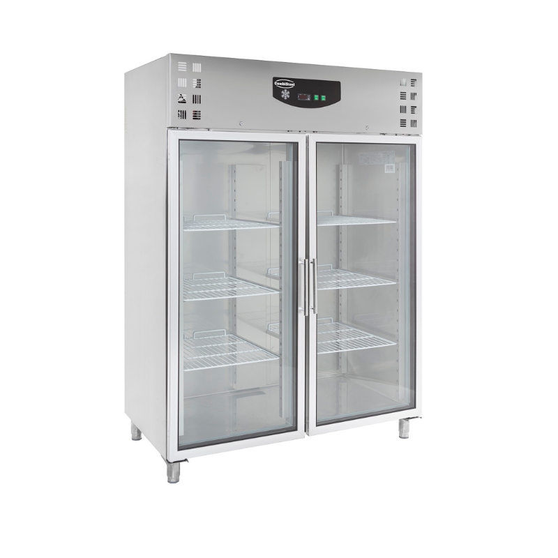 REFRIGERATOR SS 2 GLASS DOORS SKU 7450.0154