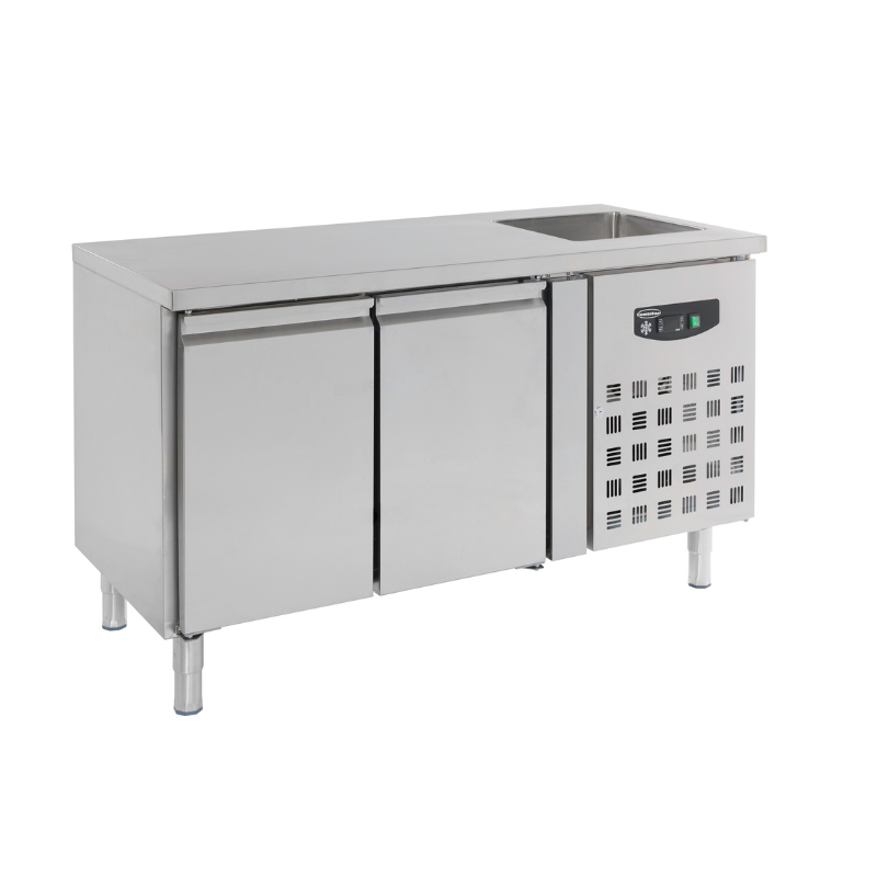 700 REFRIGERATED COUNTER SINK 2 DOORS SKU 7450.0210 All Stop Trading
