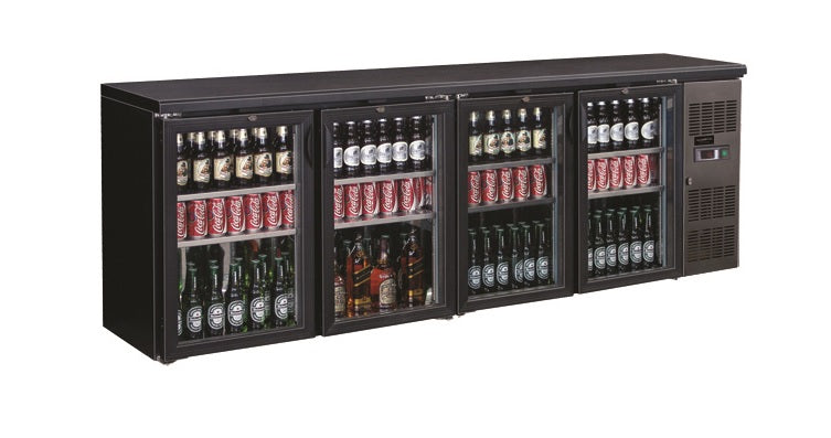 backbar-cooler-black-4-glass-doors