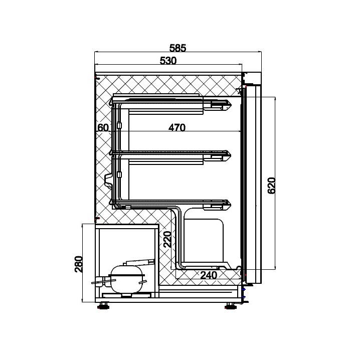 FREEZER SS 1 DOOR SKU: 7450.0565 All Stop Trading