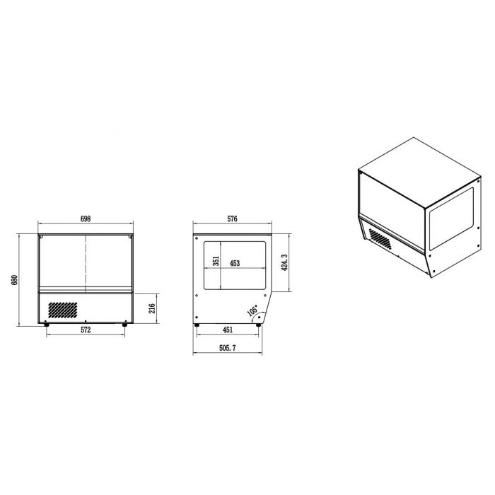 COLD DISPLAY 125L SKU 7450.0670