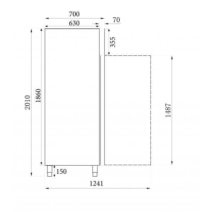 FREEZER 1 DOOR SKU 7450.0702