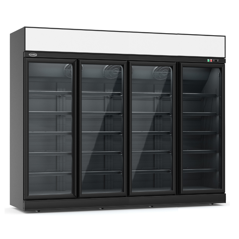 FREEZER 4 GLASS DOORS BLACK INS-2060F BL *TRANSPORT ON REQUEST* SKU 7455.2445 All Stop Trading
