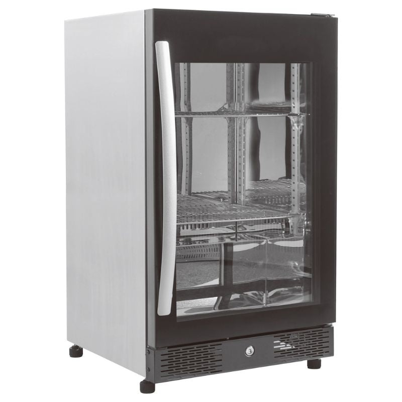 BACKBAR COOLER BLACK 1 FULL GLASS DOOR SKU 7455.1301