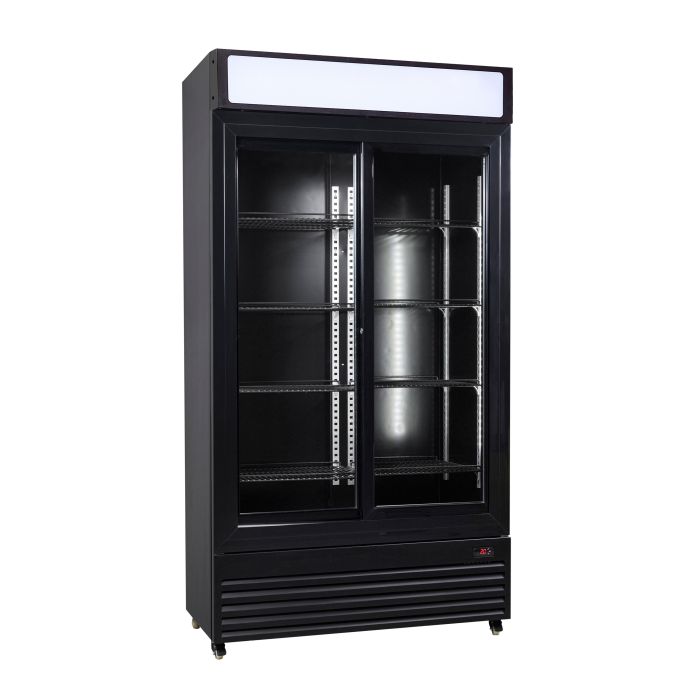 Refrigerator With Sliding Glass Doors Bez-780 Sl Black