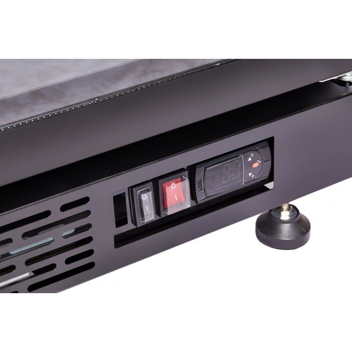 Combisteel Refrigerator 3 Glass Doors Black Nap-1200 Ht - With Door Heating - SKU 7455.1925 All Stop Trading