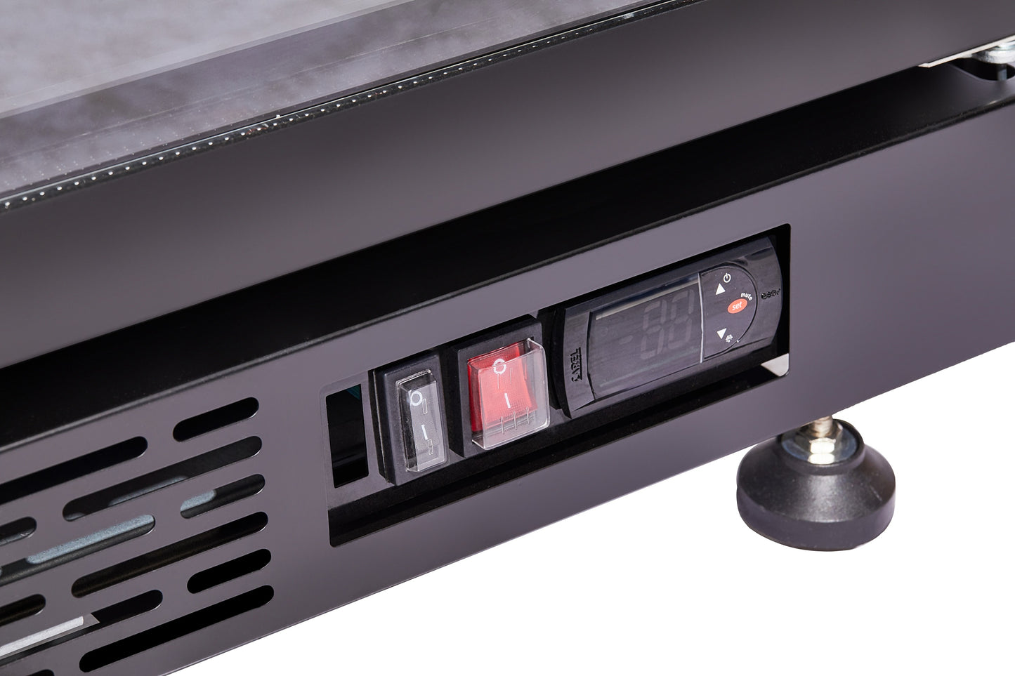 combisteel-refrigerator-3-glass-doors-black-nap-1200-ht-with-door-heating-sku-7455-1925