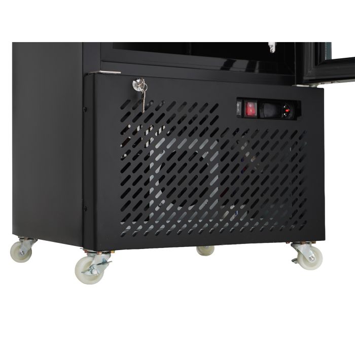FREEZER 1 GLASS DOOR BLACK NAP-250F