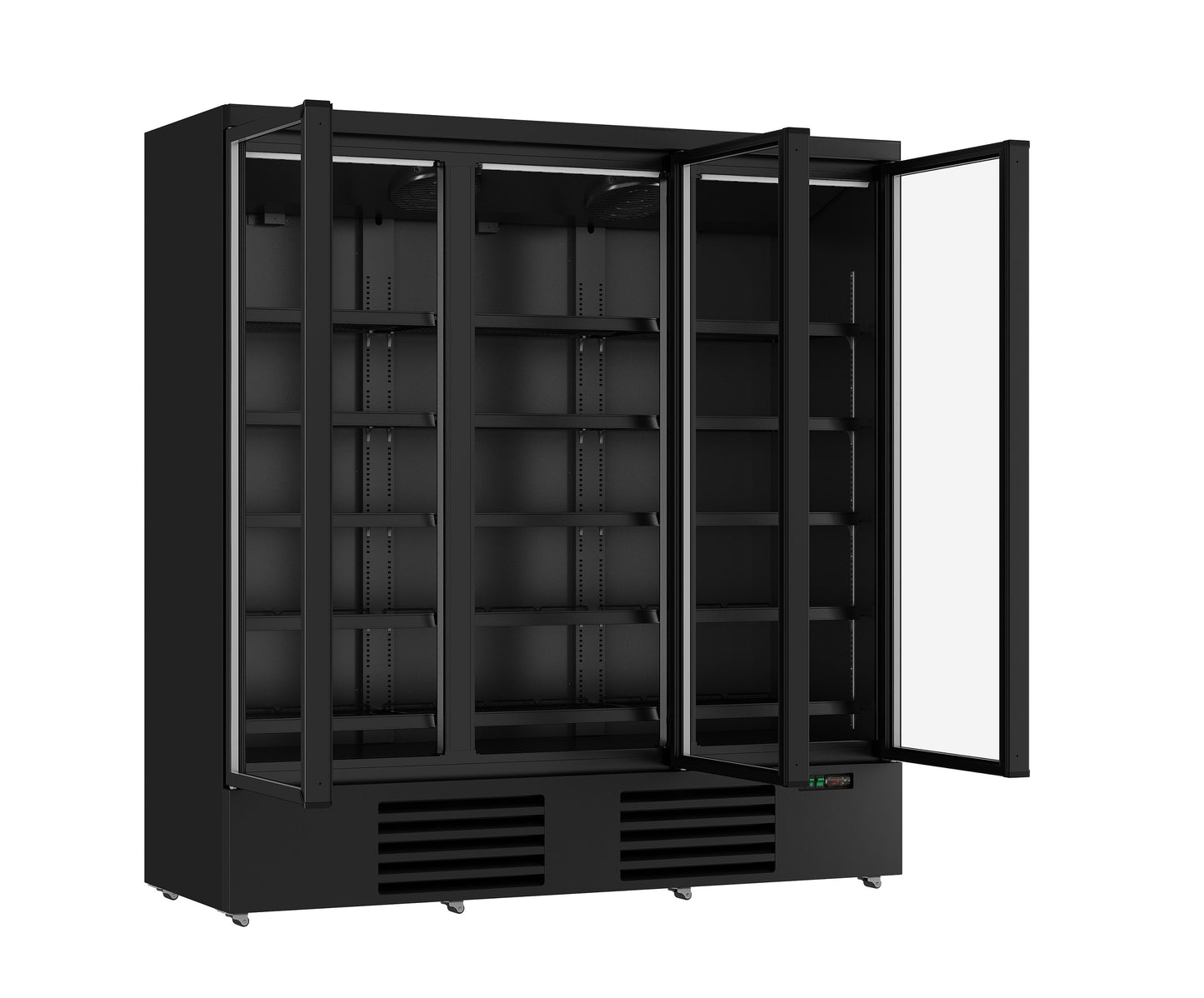 refrigerator-3-glass-doors-black-jde-1530r-bl