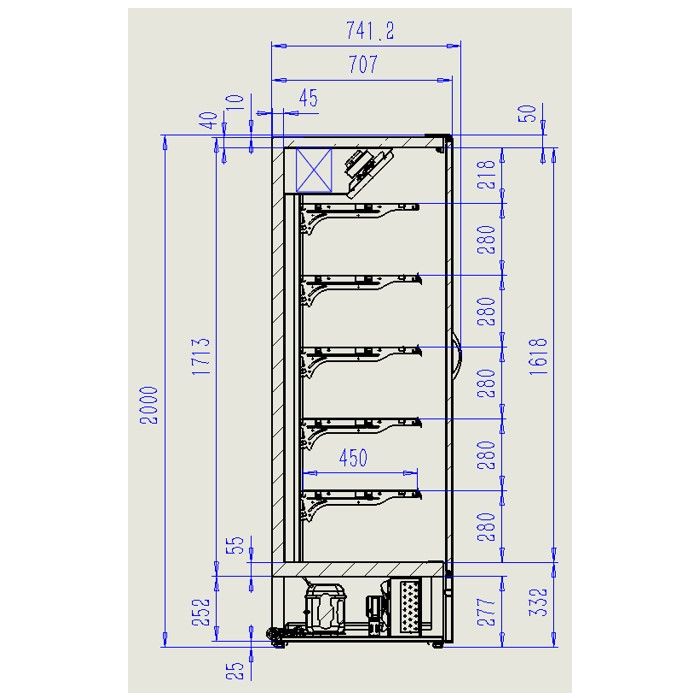 WALL MOUNTED UNIT MARCO 1.9 SKU 7455.3105
