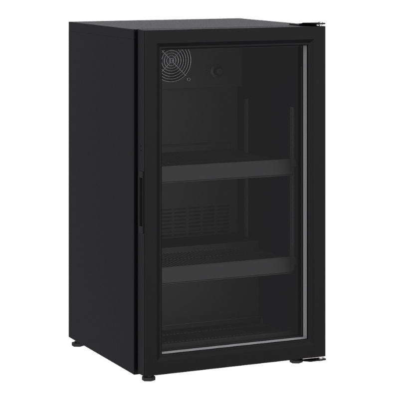 COUNTER TOP GLASS DOOR REFRIGERATOR 136L BLACK SKU 7464.0015 All Stop Trading
