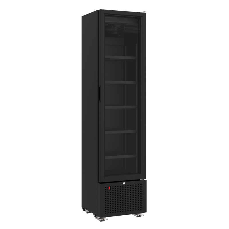 REFRIGERATOR 1 GLASS DOOR BLACK 221L SKU 7464.0205 All Stop Trading