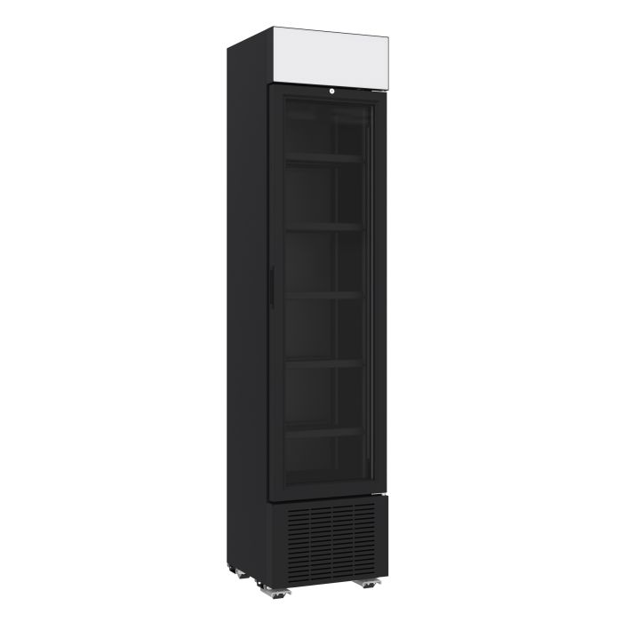 Refrigerator 1 Glass Door Black 232L