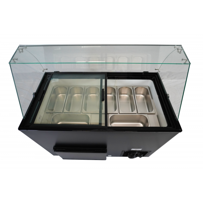 ICE CREAM DISPLAY JAVA BLACK 8x5 LTR - SKU 7472.0129 All Stop Trading