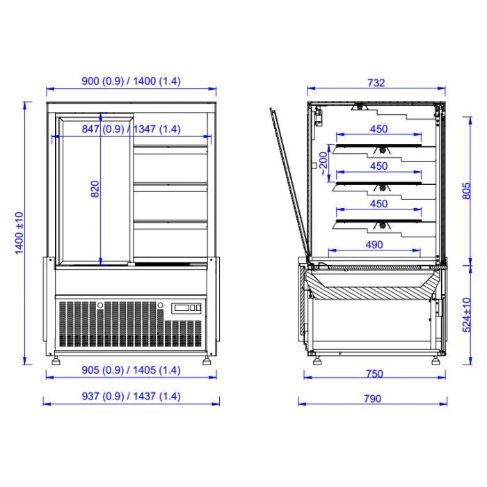 COLD DISPLAY NERO 1.4 SKU 7486.0095