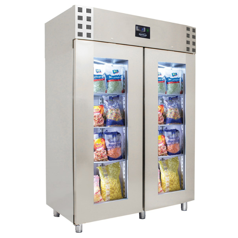 FREEZER SS GLASS DOOR MONO BLOCK 1400 LTR SKU 7489.5035