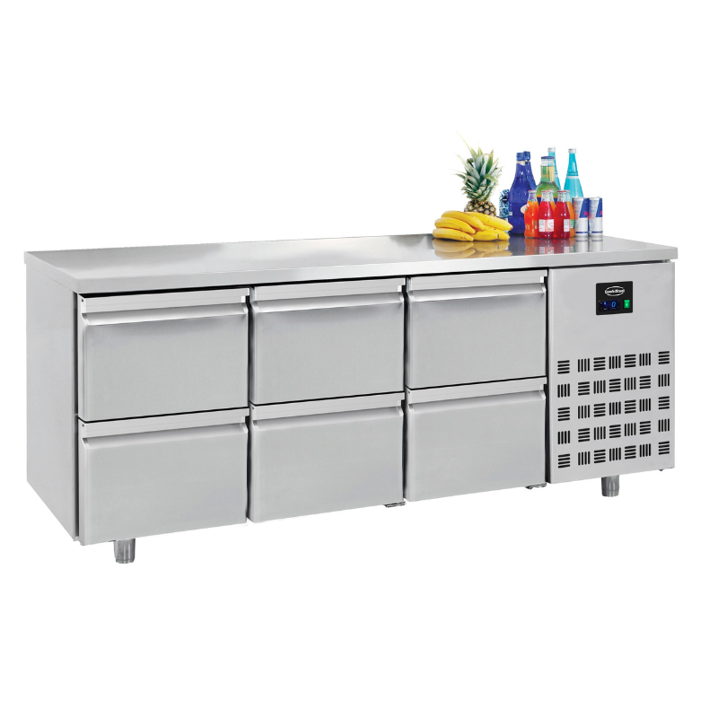 700 REFRIGERATED COUNTER 6 DRAWERS SKU 7950.0230 All Stop Trading