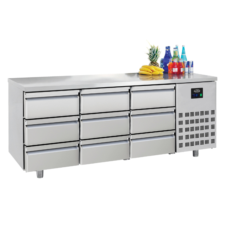 700 REFRIGERATED COUNTER 9 DRAWERS SKU 7489.5580