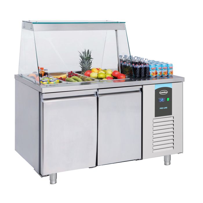 Saladette 2 Doors 3X 1/1Gn Container