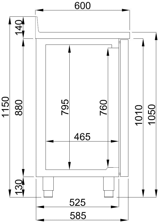 600-refrigerated-counter-2-doors-with-disposal-drawer-for-coffee