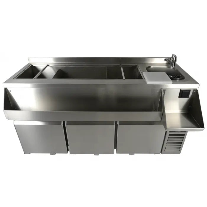 Combisteel Refrigerated Counter 3 Doors With Cocktail Bar Station - SKU 7489.6005 All Stop Trading