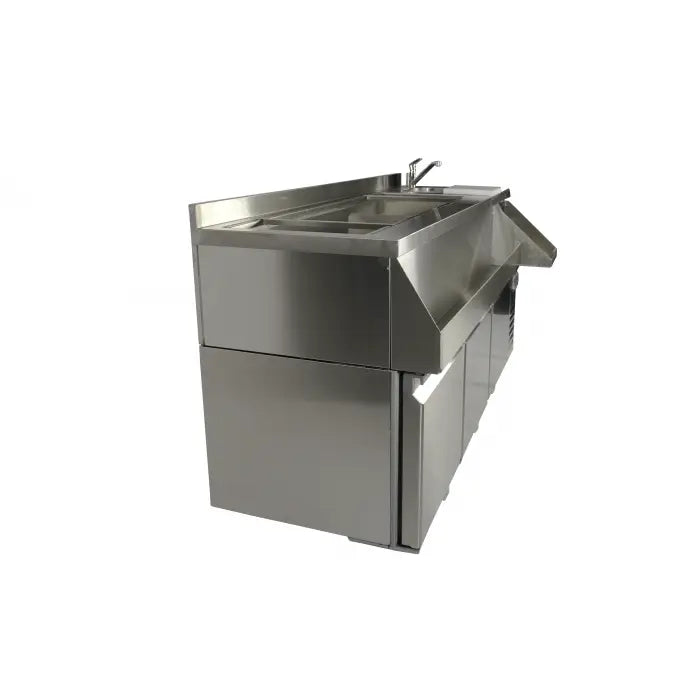 Combisteel Refrigerated Counter 3 Doors With Cocktail Bar Station - SKU 7489.6005 All Stop Trading