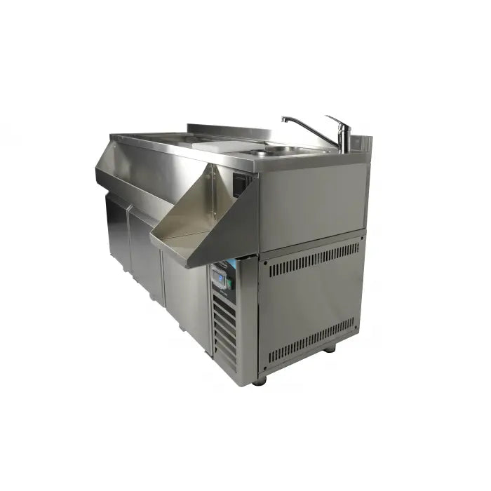 Combisteel Refrigerated Counter 3 Doors With Cocktail Bar Station - SKU 7489.6005 All Stop Trading