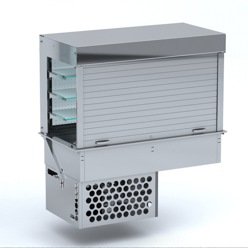 DROP-IN CUBIC REFRIGERATED DISPLAY - BLINDS 4/1 SKU 7495.0155