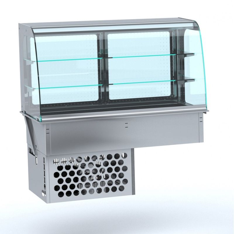 DROP-IN CURVED REFRIGERATED DISPLAY - CLOSED 4/1 SKU 7495.0200