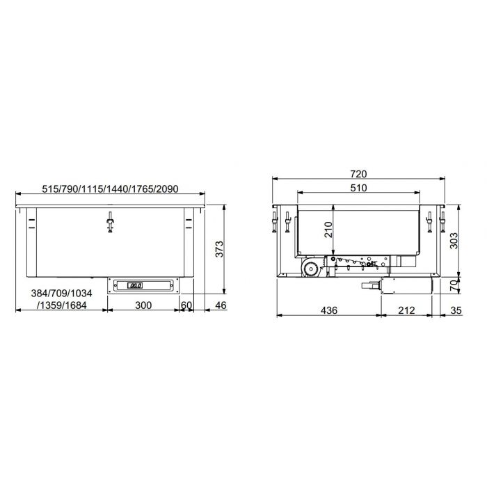 DROP-IN BAIN-MARIE UNIT HOT AIR 2/1 SKU 7495.0265