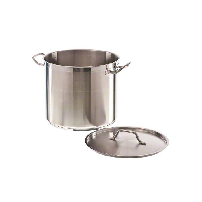 DEEP STOCKPOT MID HIGH SS + LID ø32 16L - SKU 7501.0055  All Stop Trading