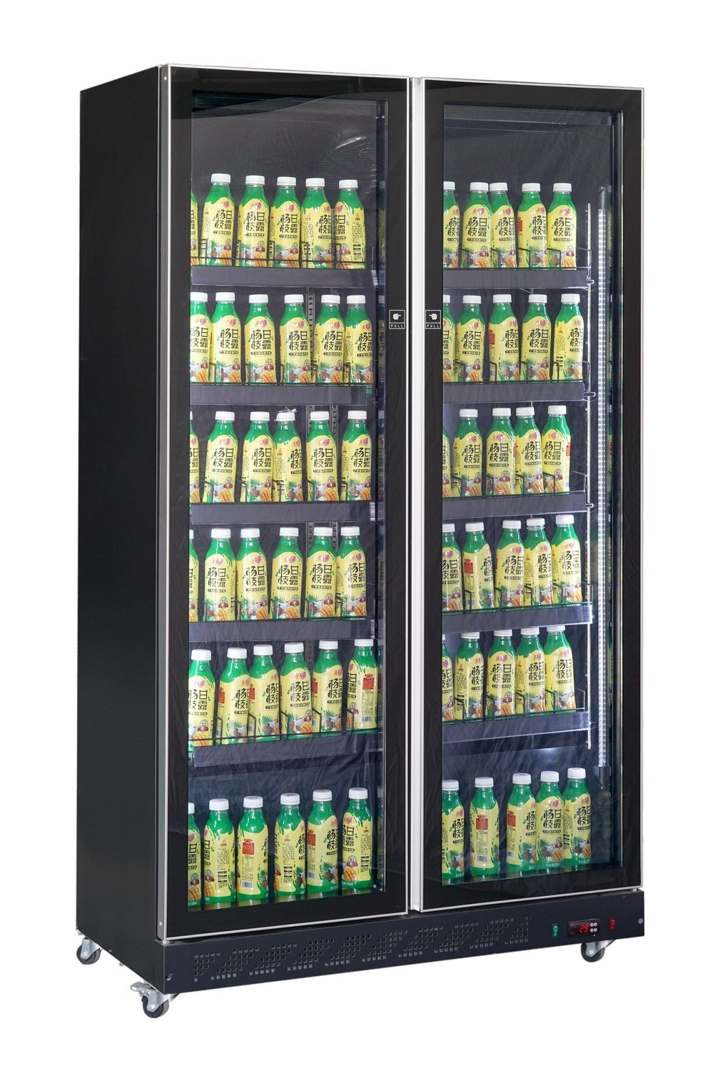 refrigerator-2-glass-doors-black
