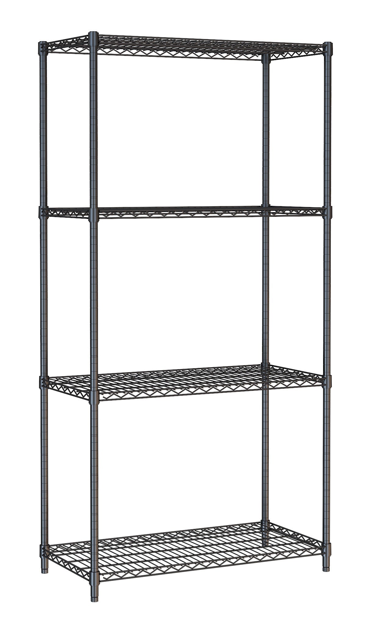 shelf-units-4-levels-black-flat-packed