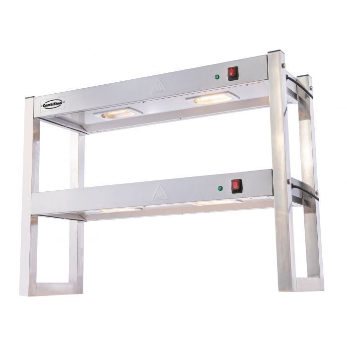 Combisteel Overshelf Halogen Heated 2 Levels 900 Flat Packed - SKU 7539.0045 All Stop Trading