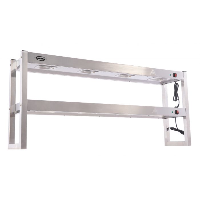 Combisteel Overshelf Halogen Heated 2 Levels 1500 Flat Packed - SKU 7539.0055 All Stop Trading
