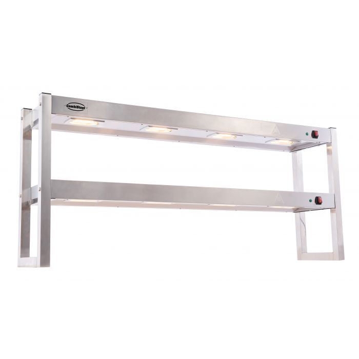 Combisteel Overshelf Halogen Heated 2 Levels 1500 Flat Packed - SKU 7539.0055 All Stop Trading