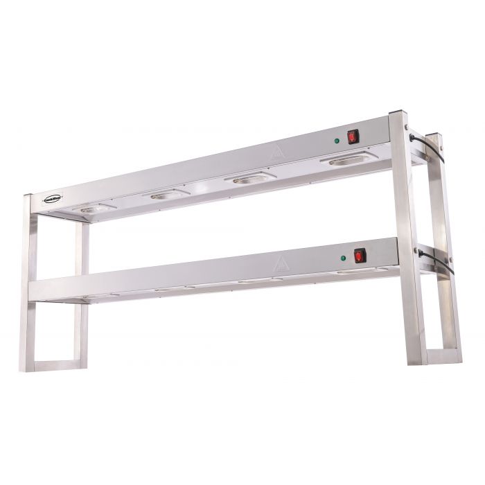 Combisteel Overshelf Halogen Heated 2 Levels 1500 Flat Packed - SKU 7539.0055 All Stop Trading